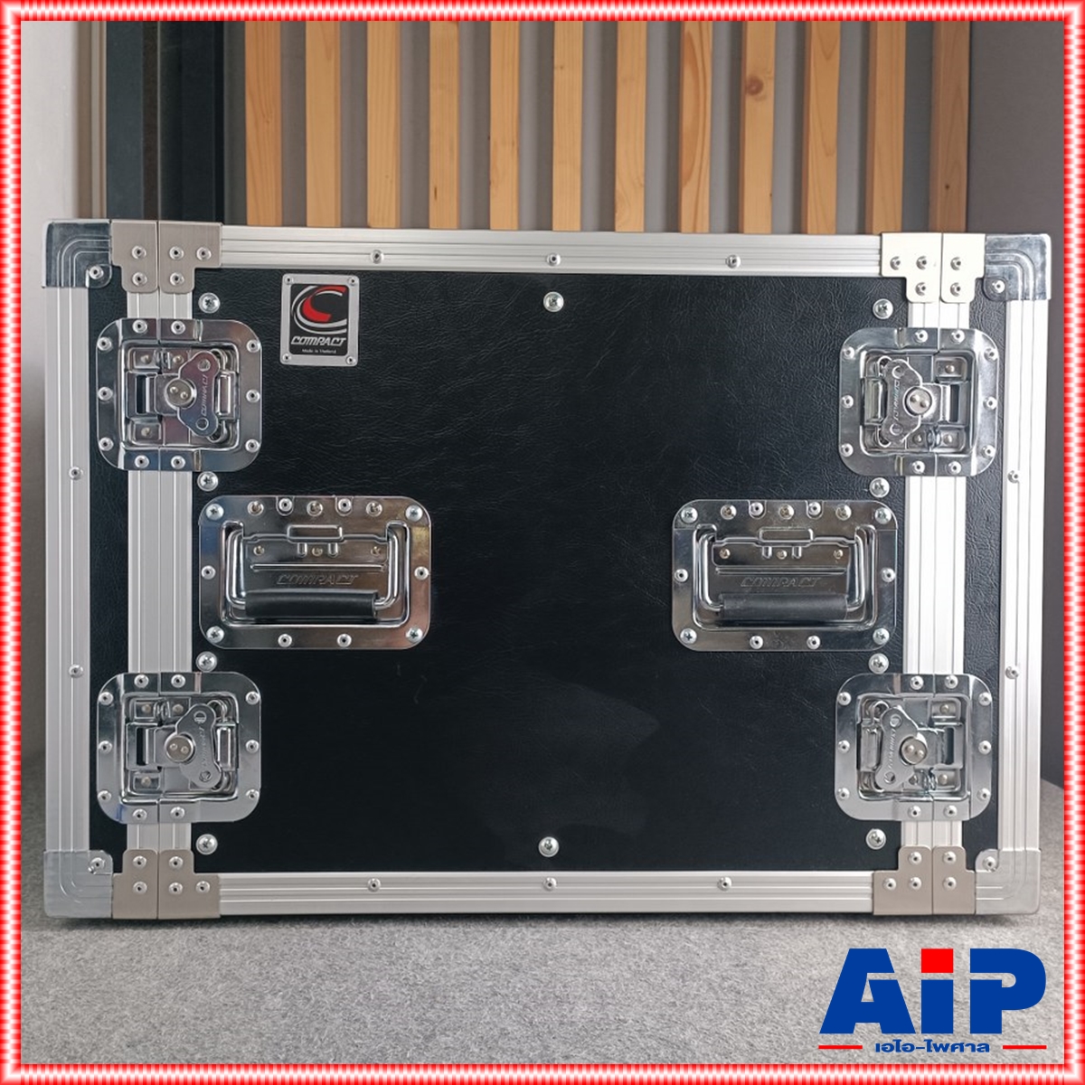 COMPACT B-10U สีดำ RACK ลึก21นิ้ว แร็ค กล่องใส่เครื่องเสียง แร็คลึก21นิ้ว กล่องแร็คสีดำ RACK10U เอไอ-ไพศาล