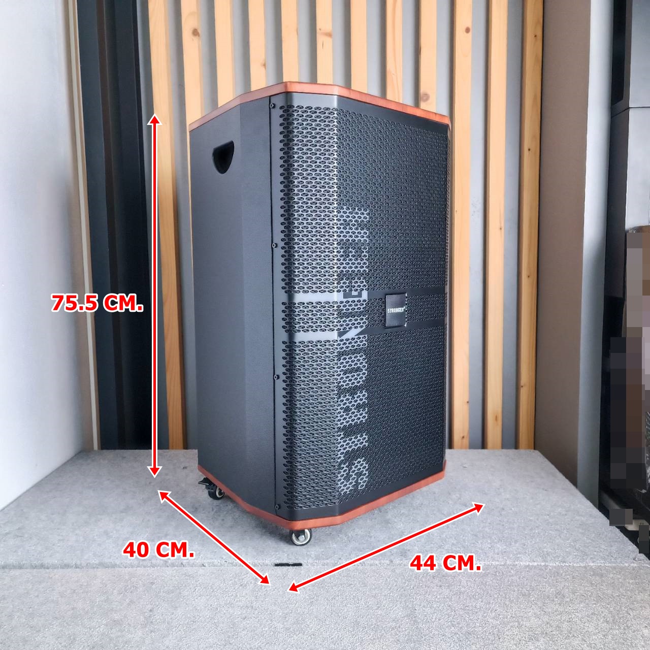 STRONGER STG-8115A ตู้ลำโพงไม้ ล้อลาก 15นิ้ว พร้อมไมค์ลอย ลำโพงบลูธูท ลำโพงพกพา ลำโพงล้อลาก ลำโพงกลางแจ้ง STG 8115A STG8115A เอไอ-ไพศาล