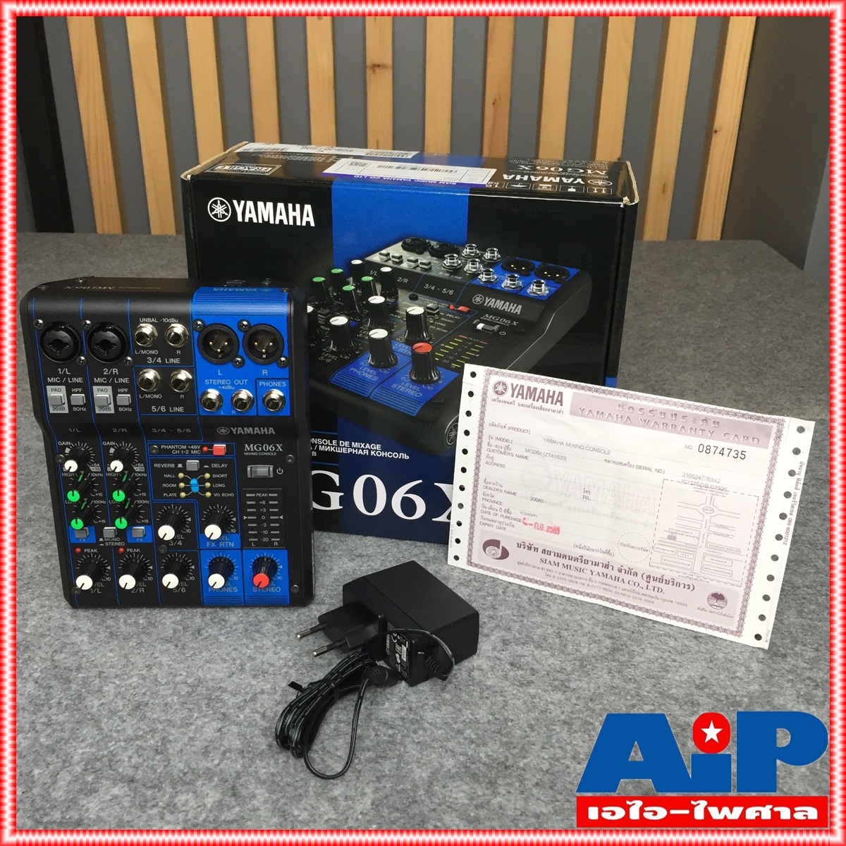 YAMAHA MG-06X MIXER มี เอฟเฟค มิกซ์ มิกเซอร์ มิกซ์YAMAHA เครื่องเสียง mg06x mg 06 x MIX MG-06 X เอไอ-ไพศาล +++
