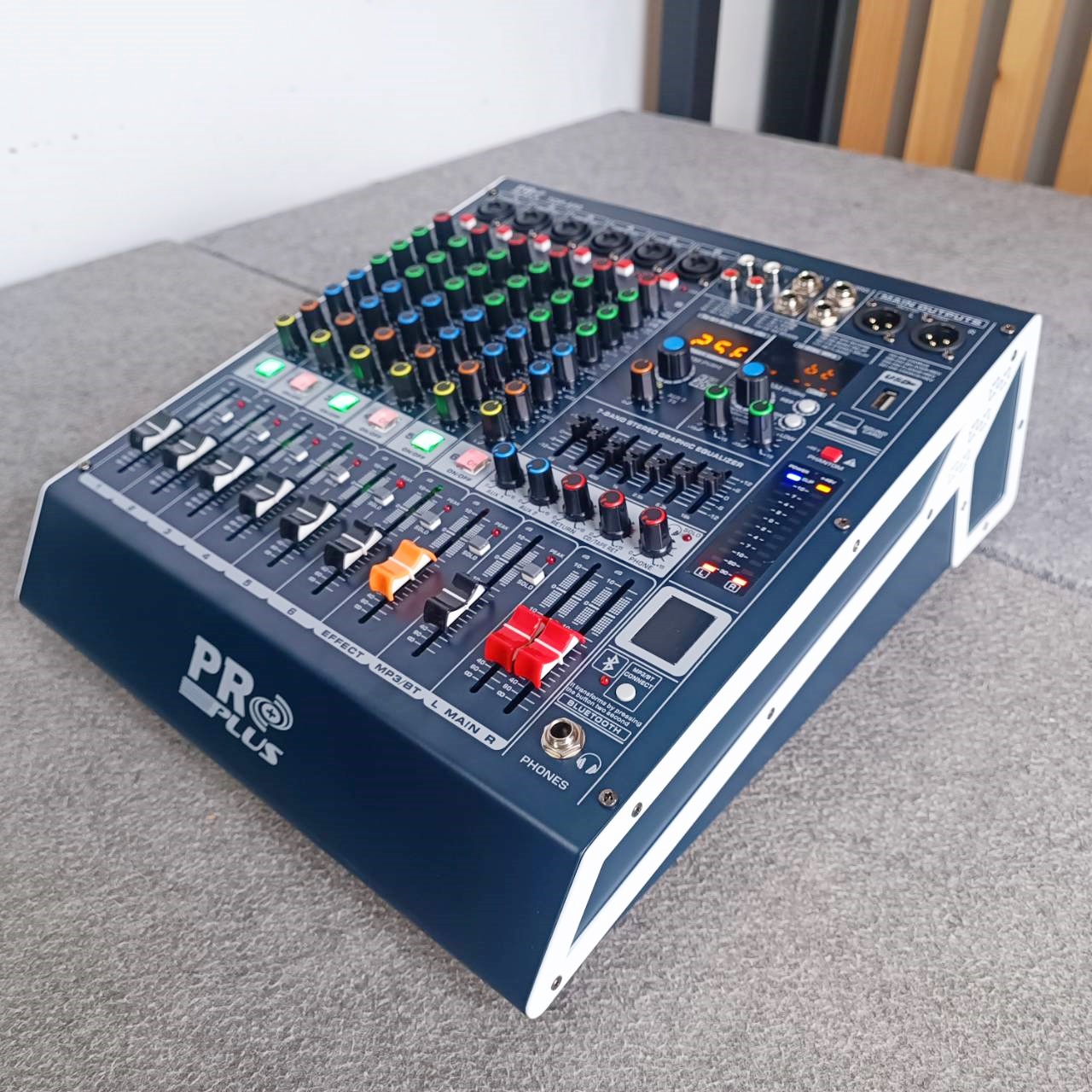 PROPLUS TOP-600 POWERMIXER เพาเวอร์มิกเซอร์สเตอริโอ 6 ชาแนล 250Wx2 USB/Bluetooth PRO PLUS TOP600 TOP600 เอไอ-ไพศาล