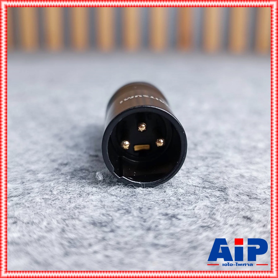 1ตัว MITSUMI 911C16EX XLRผู้ ดำขั้วทอง สีดำ ปลั๊กตัวผู้ แจ๊ค แคนนอน XLR ตัวผู้ 3 ขา สำหรับเข้าสาย เอไอ-ไพศาล