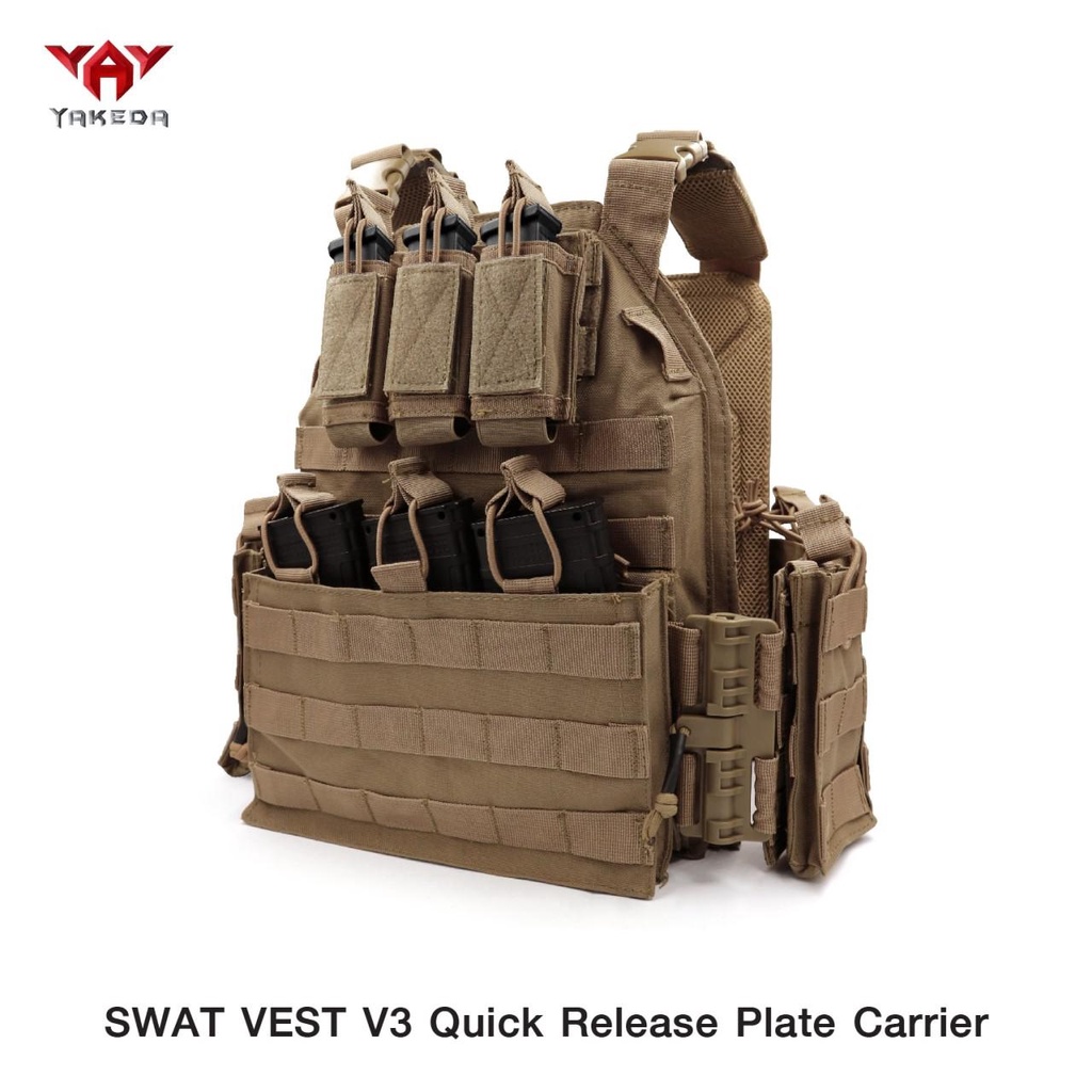 เสื้อเกราะ Swat Vest V3 มาพร้อมระบบปลดไว Quick Release﹝Tactical Vest﹞