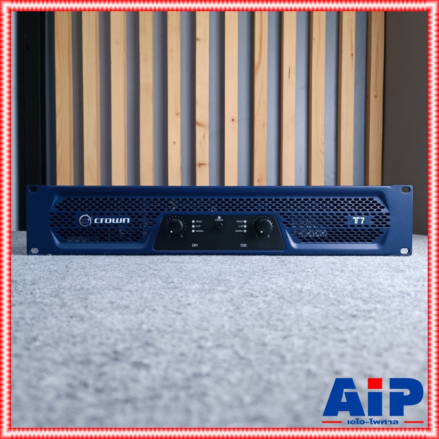 **สินค้าพรีออเดอร์ กรุณาติดต่อแอดมิน** CROWN T-7 poweramp เพาเวอร์แอมป์ เครื่องขยายเสียง 2 ชาแนล กำลังขับ 700 วัตต์ เครื่องขยายเสียงแบบหม้อแปลง T 7 T7 เอไอ-ไพศาล+++