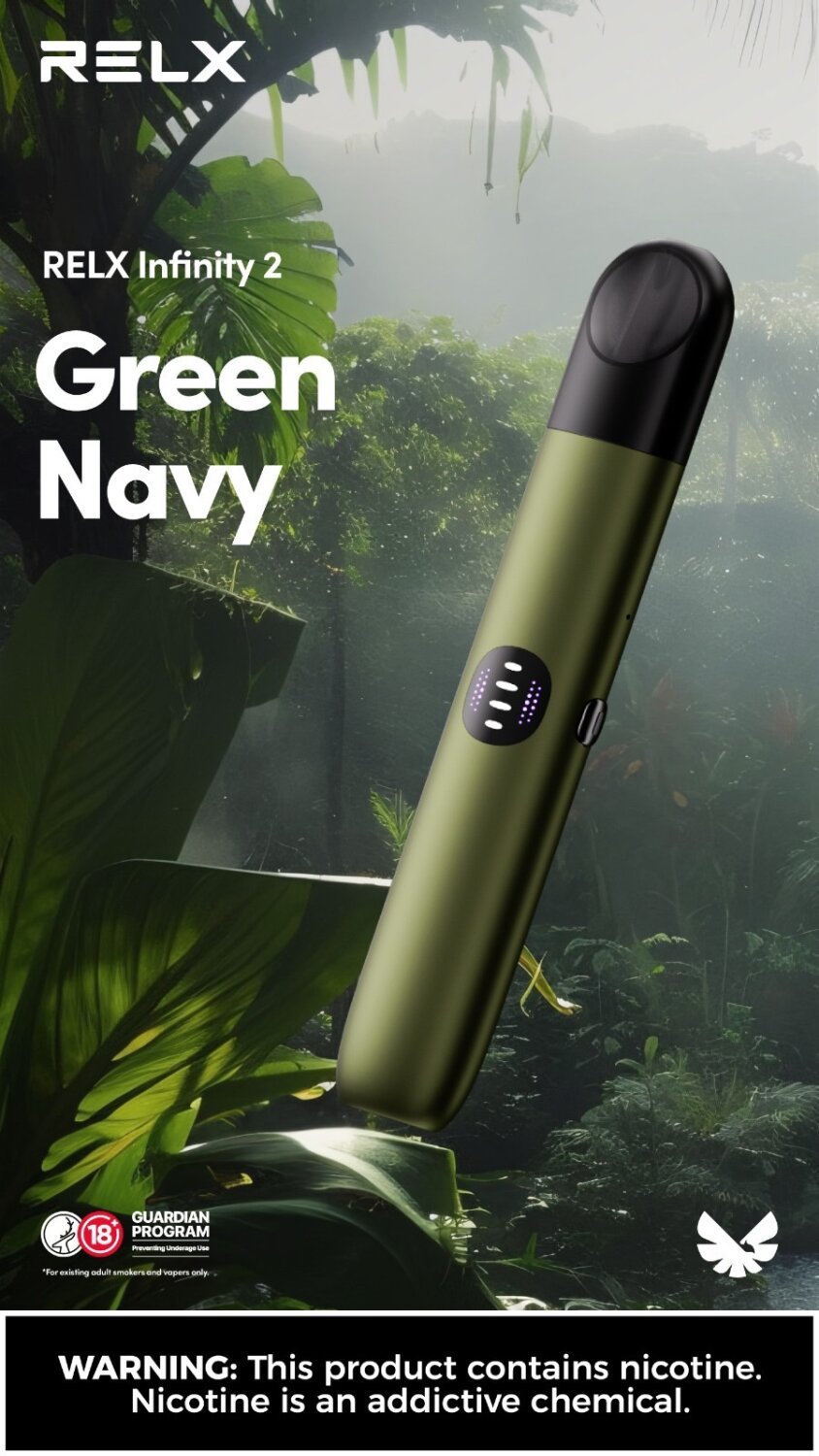 📌สุ่มแถมเคส Relx Infinity 2 Pod Device เครื่องเปล่าพร้อมสายชาร์จ 440mAh