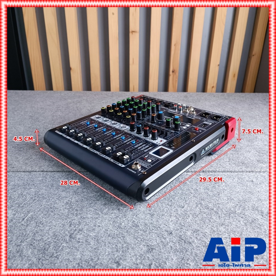 MICROTECH MT-M4 mixer มิกเซอร์ 4 ช่องไมค์ เอฟเฟคแท้ มีบลูทูธ ไมโครเทค มิกซ์คาราโอเกะ MT M 4 MTM4 เอไอ-ไพศาล