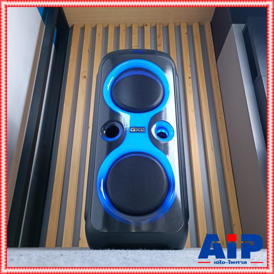 GXL GL-100T ลำโพง10นิ้วx2 พร้อม ไมค์ลอยคู่ รีโมท ทรง PARTYBOX PARTY BOX GL100T GL 100 T GL-100 T เอไอ-ไพศาล