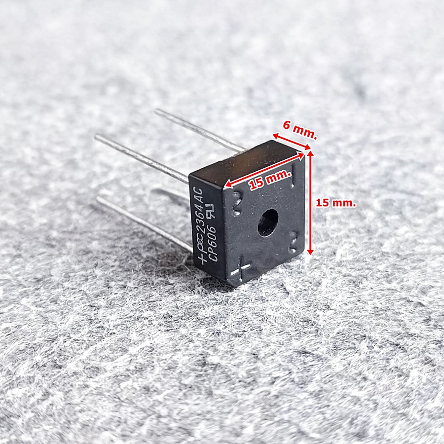 ลดล้างสต็อค CP606 8A 600V ไดโอด Diode ไดโอด4ขา ไดโอดบริดจ์ DIODE BRIDGE เอไอ-ไพศาล
