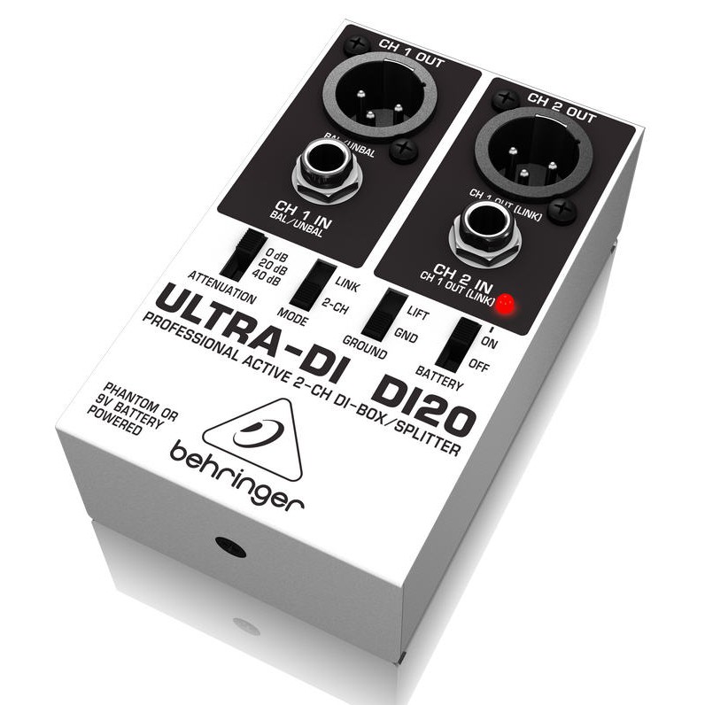 BEHRINGER DI20 ULTRA DI BOX DI 20 Professional Active 2 Channel DI-Box Splitter DI-20 เอไอ-ไพศาล +++