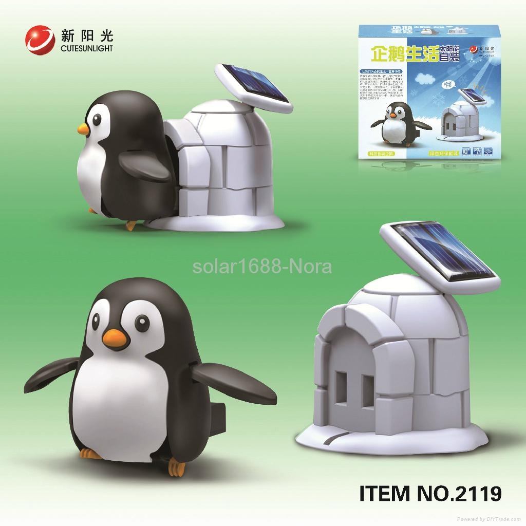 2119 ของเล่นเด็กเกมส์แพนกวินพลังงานแสงอาทิตย์