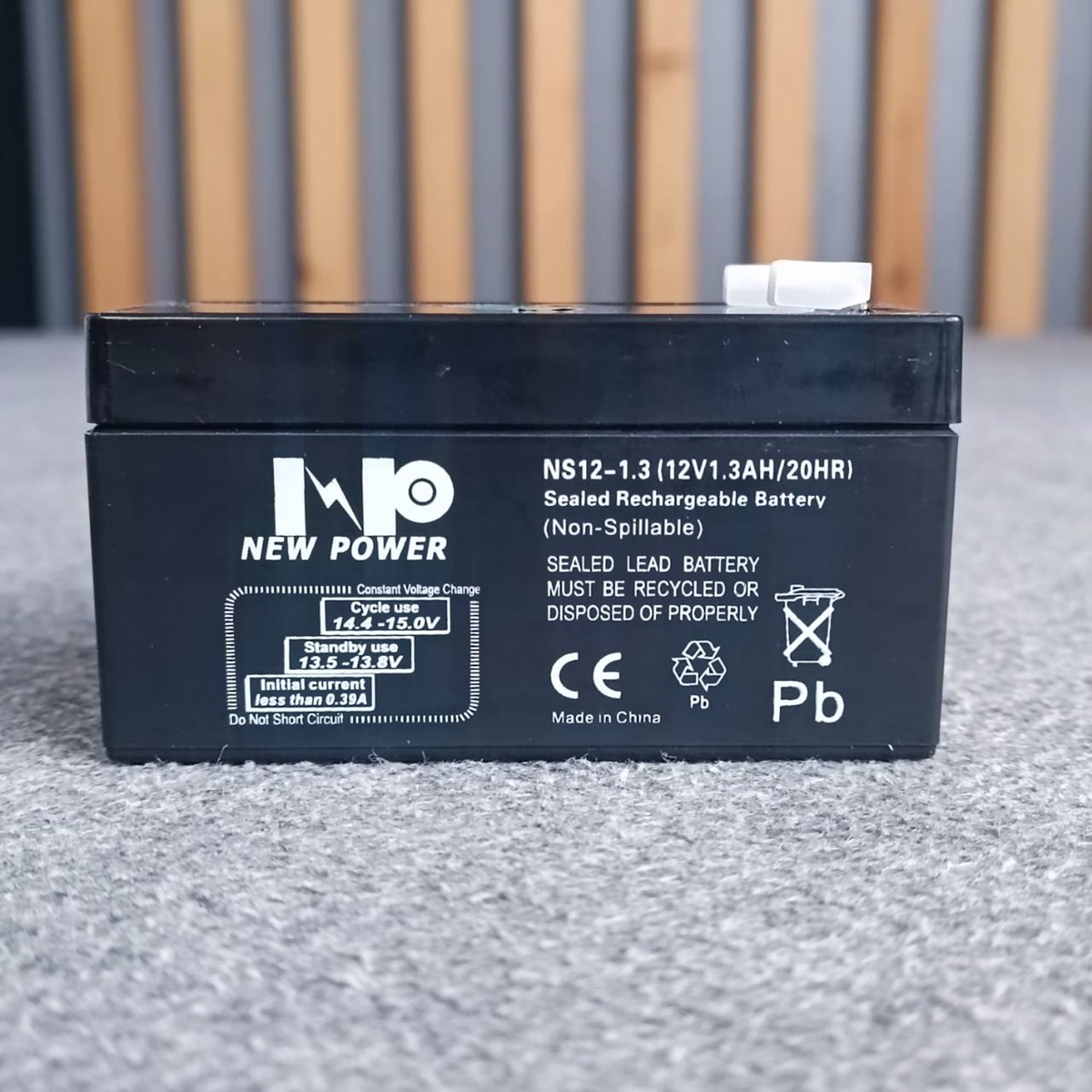 NEW POWER 12V 1.3AH แบตเตอรี่แห้ง แบตเตอรี่ UPS 1.3A Battery แบตสำหรับสำรองไฟ แบตUPS แบตของเล่น เครื่องสำรองไฟฉุกเฉิน เอไอ-ไพศาล
