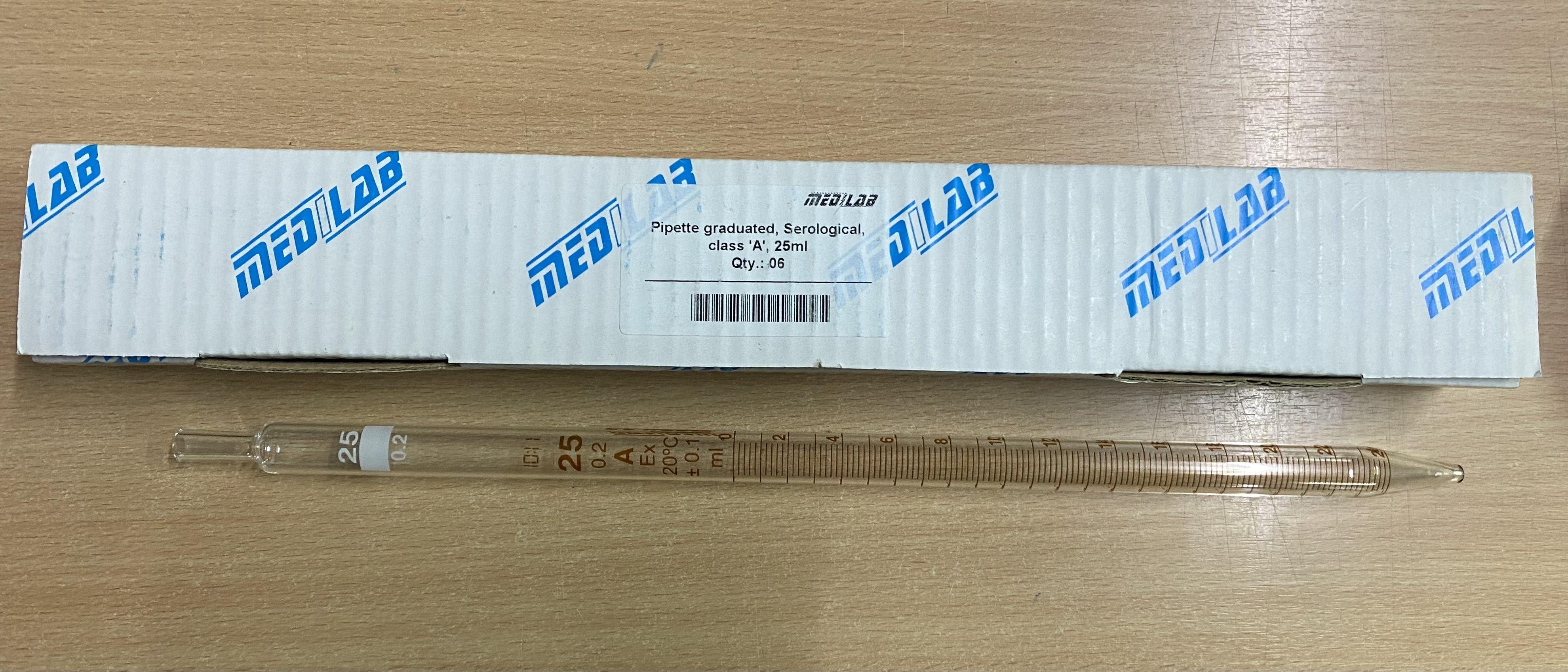 Pipette, Graduated 0.5,1,2,5,10,25,50,100 มล