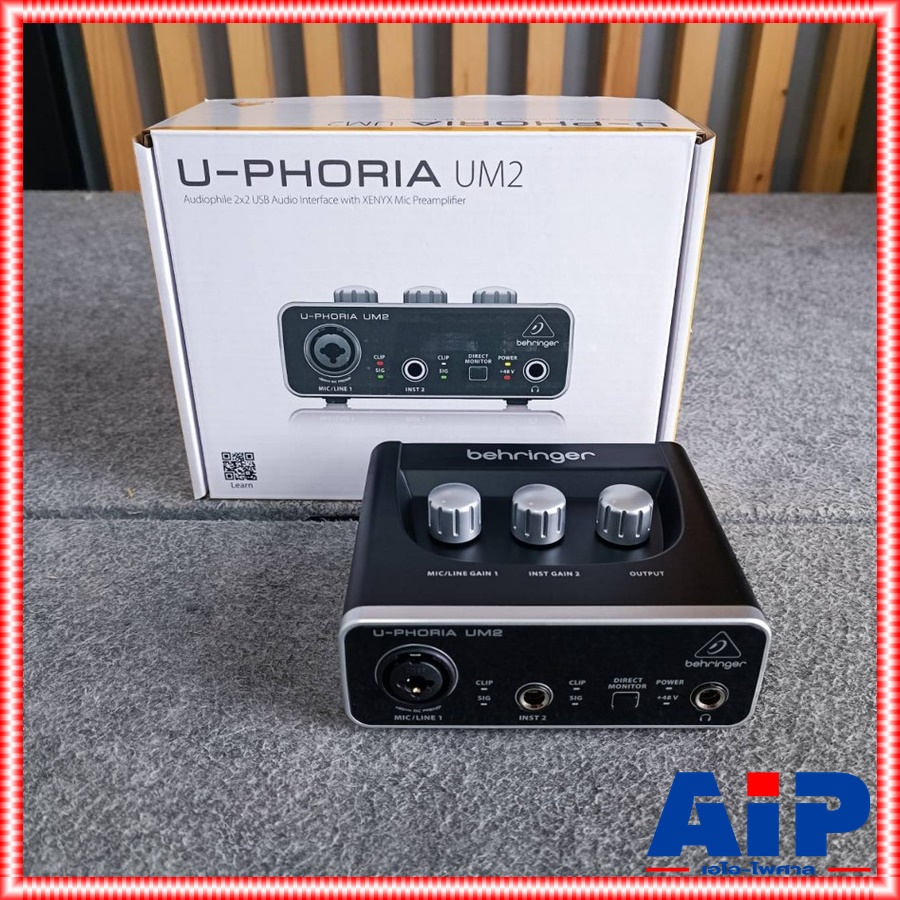 BEHRINGER UM-2 audio interface อินเตอร์เฟส อินพุต2เอาท์พุท ออดิโออินเตอร์เฟส UM2 interface UM 2 เอไอ-ไพศาล +++