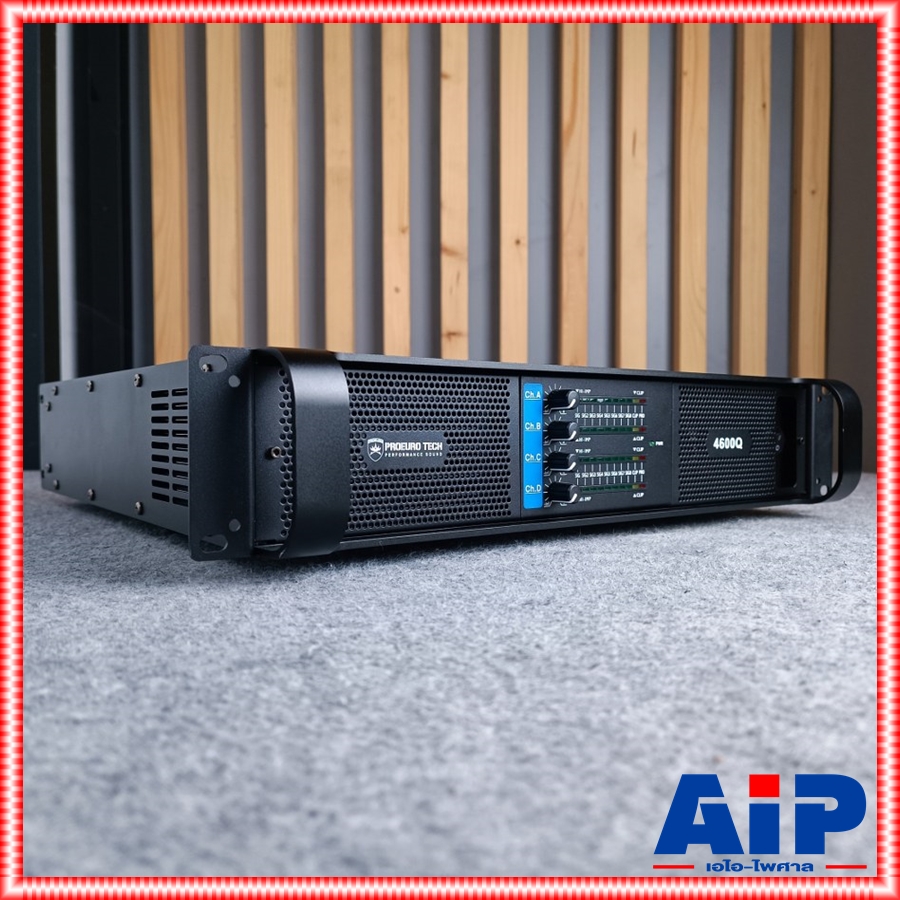 PROEURO TECH 4600Q ไม่มีจอ POWERAMP โปรยูโรเทค ขยาย เพาเวอร์ เครื่องขยายเสียง แอมป์ โปรยูโร เทค ProeuroTech 4600 q