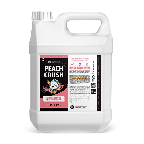 GLOSSBRO Peach Crush, น้ำยาสลายคราบทำความสะอาดอเนกประสงค์ สูตรขจัดคราบหนักเข้มข้น 4L