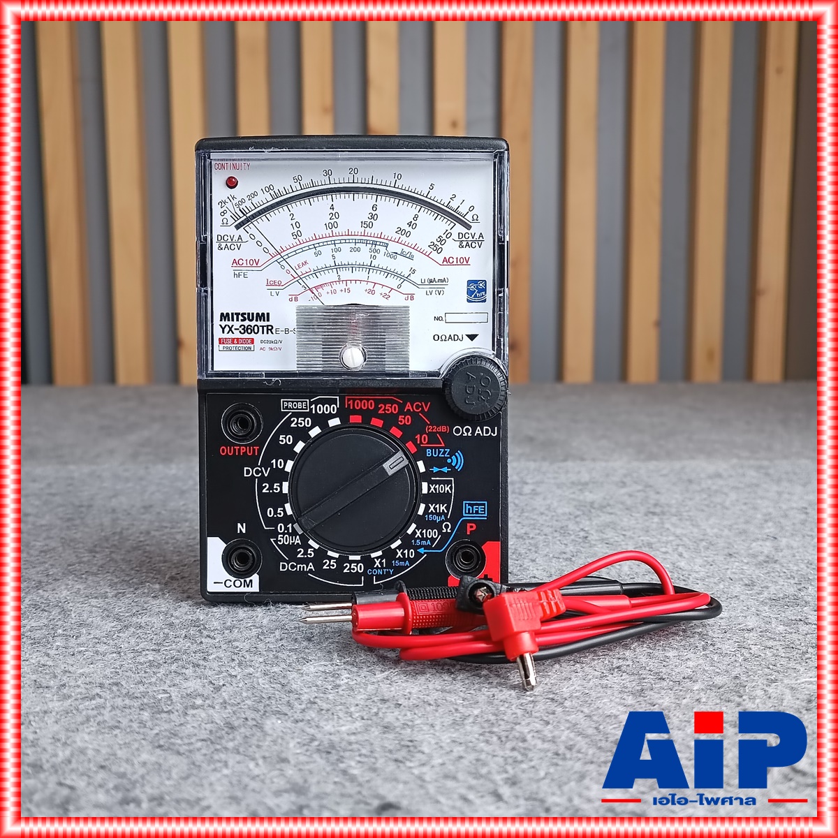 มิเตอร์ไฟแบบเข็ม MITSUMI YX-360TRE-B โอห์มมิเตอร์ โวลมิเตอร์ มัลติมิเตอร์ แบบอนาล็อก เครื่องวัดแรงดันและกระแสไฟฟ้า