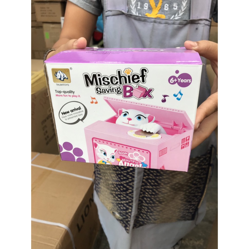 3759 ของเล่นเด็กคิตตี้ออมสินขโมยเหรียญ ใส่ถ่าน