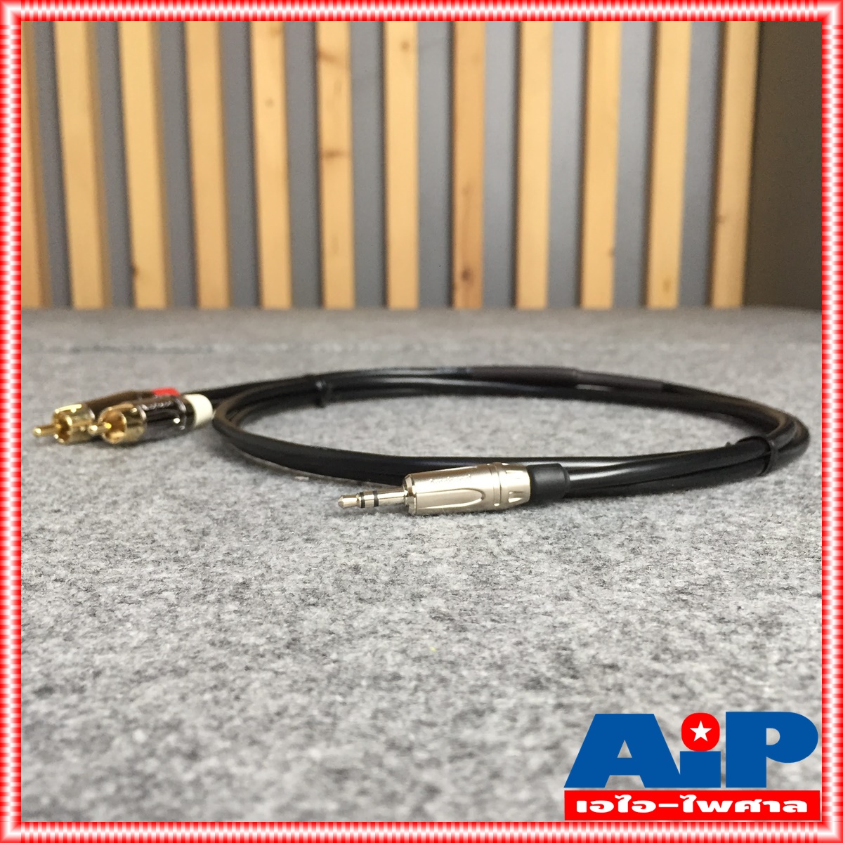 1.5เมตร AMPHENOL สายTR-ST-RCAx2 1.5M CA52-4549-WB-1.5 สายสัญญาณTR-STออกRCAx2 ยาว1.5เมตร สายแอมฟีนอล CA52-4549-WB-1.5 เอไอ-ไพศาล