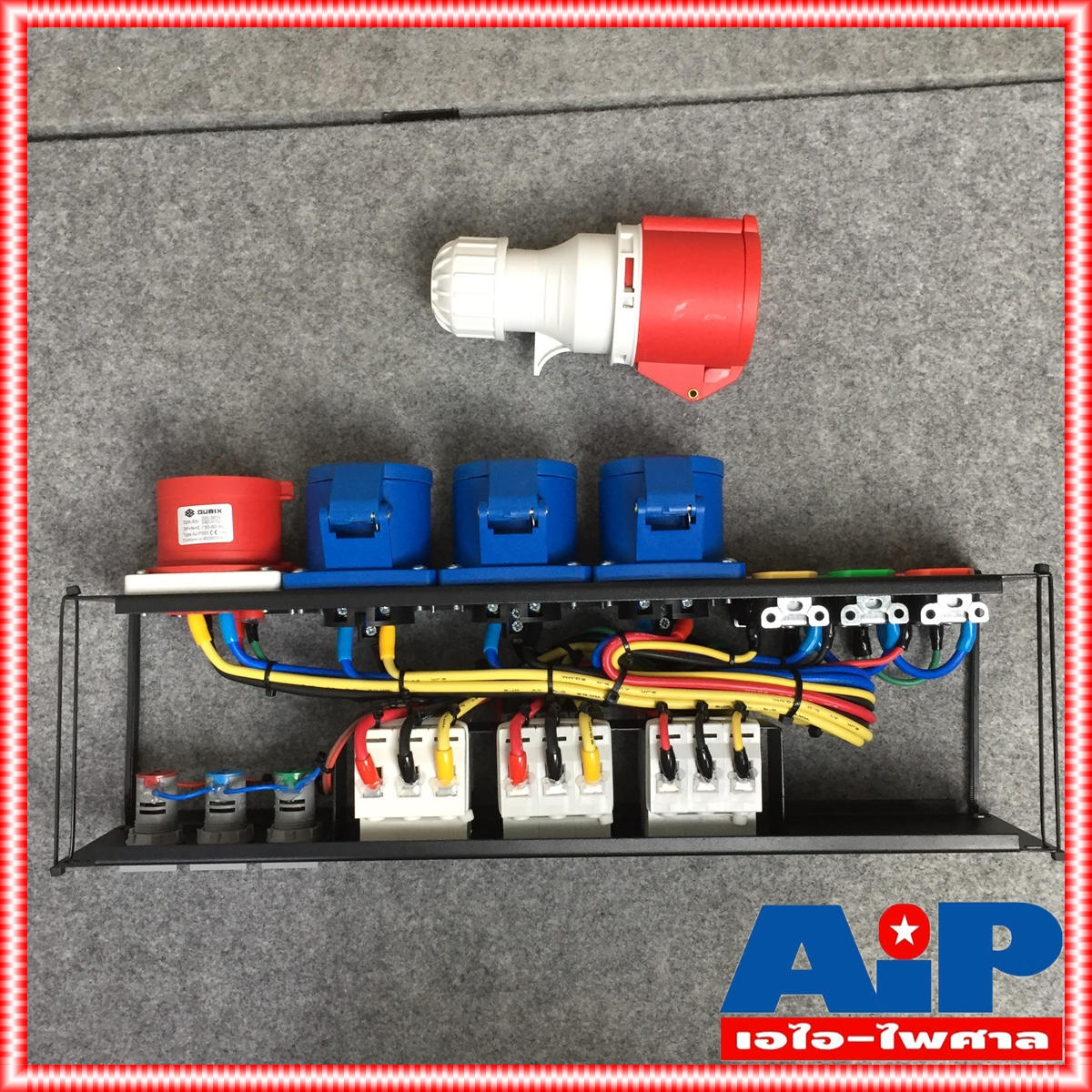 TECHCRON C9 / K3B ชุดโหลดไฟ 3 เฟส ขนาด 2U ปลั๊กโหลด3เฟส พร้อมเพาเวอร์ปลั๊กIN C9K3B C9 K3B C-9/K-3B เอไอ-ไพศาล