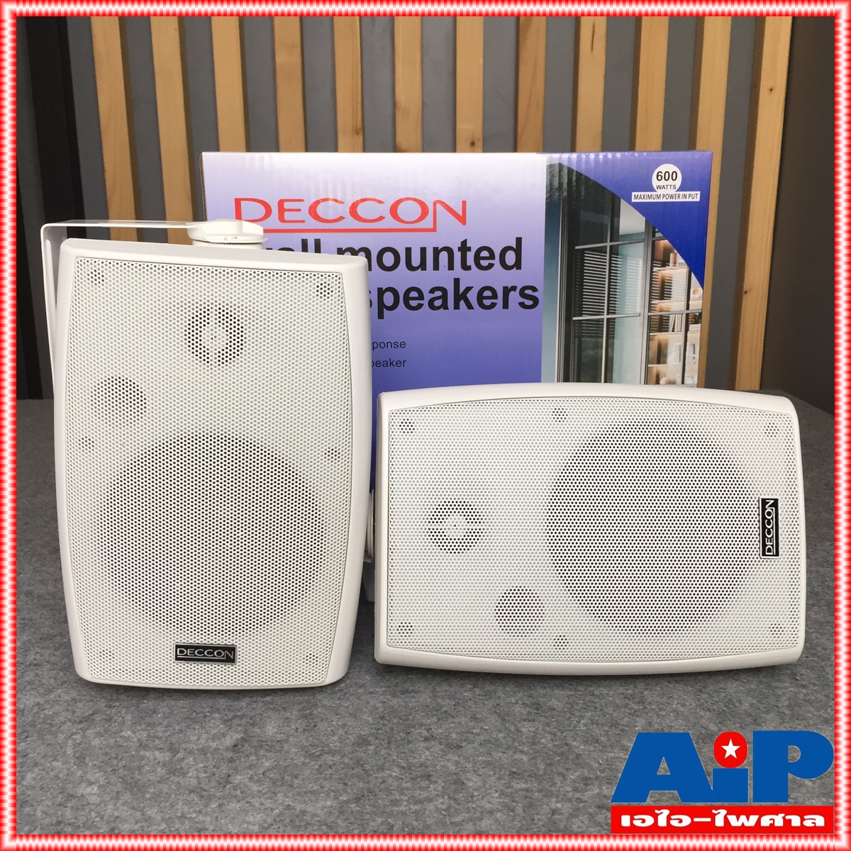1 คู่ สีขาว DECCON sern-5W ตู้ลำโพงแขวน 5นิ้ว sern5W sern 5W ตู้ ลำโพง แขวนผนัง sern-5 เอไอ-ไพศาล