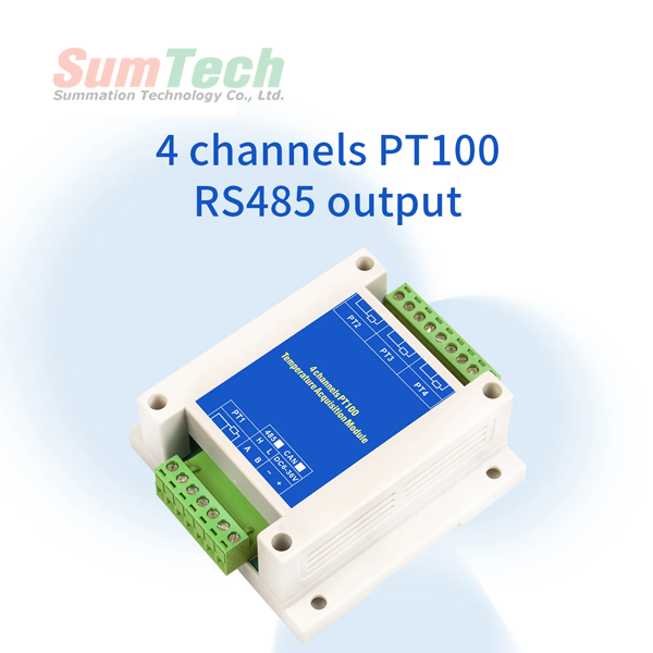 4 channels PT100 RS485