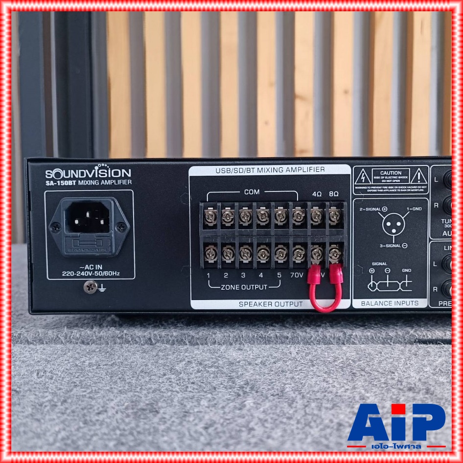 SOUNDVISION SA-150BT powermixer +++ เพาเวอร์มิกเซอร์ระบบประกาศ แอมพลิฟายเออร์ มิกเซอร์ เพาเวอร์มิกเซอร์ SA 150BT SA150BT เอไอ-ไพศาล