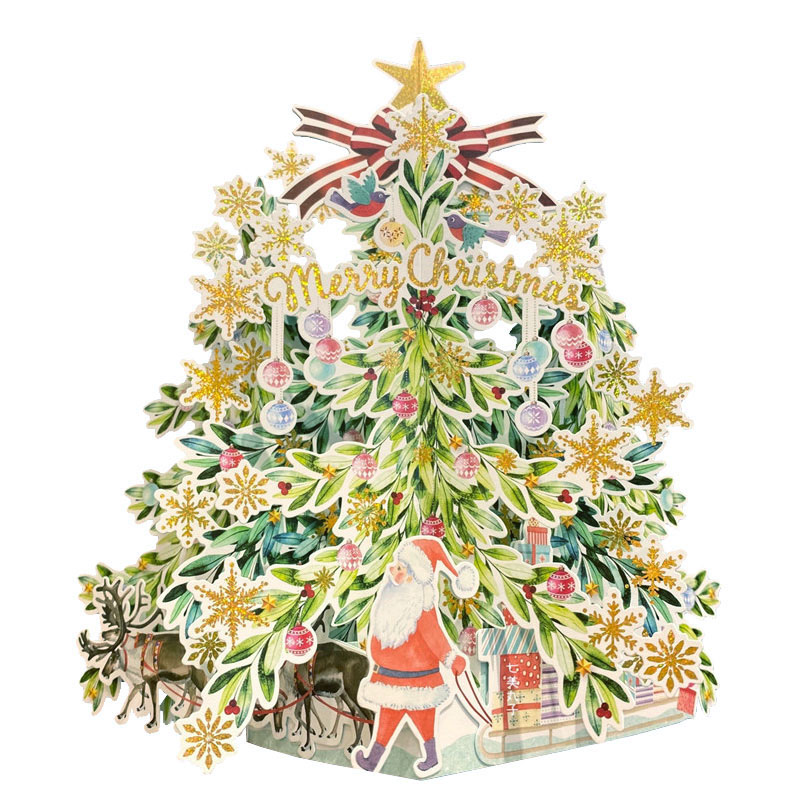 การ์ดคริสต์มาส Pop-Up ญี่ปุ่น สามมิติ Merry Christmas