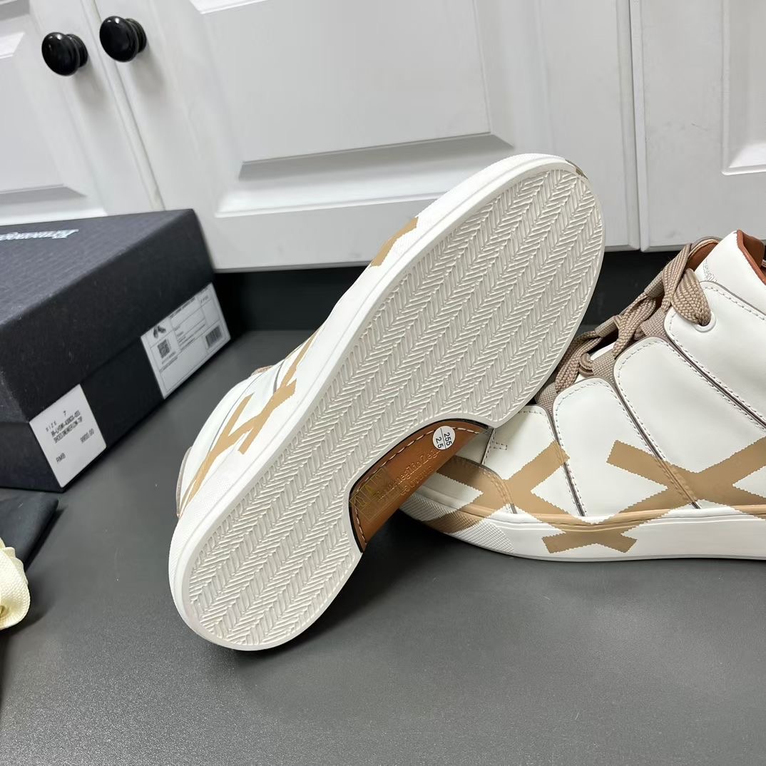 **do**รองเท้าผู้ชาย Zegna Leather Tiziano Sneakers บู้ทสั้น มี 2 สี สินค้าใหม่ ของแท้