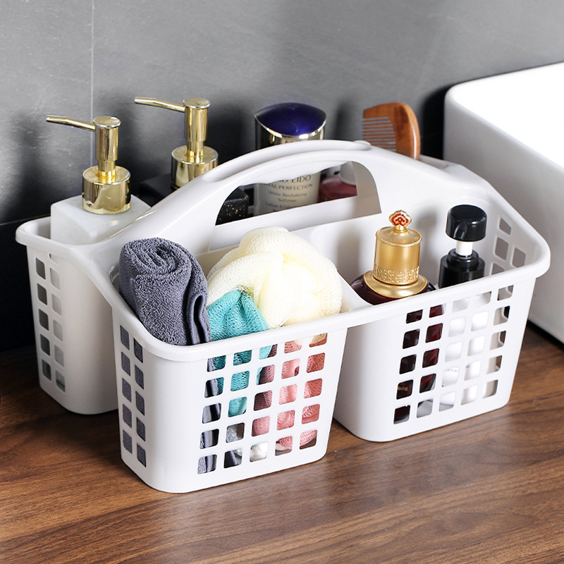 ตะกร้าอาบน้ำพลาสติกแบบพกพา ตะกร้าอาบน้ำ - Bath Basket