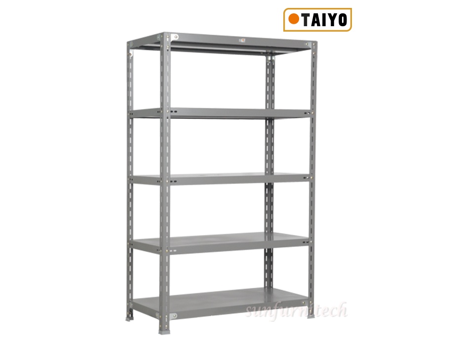ชั้นเหล็กใช้สำหรับวางของ เก็บวัสดุภัณฑ์ แบบ 4 ชั้น Taiyo รุ้น S-102