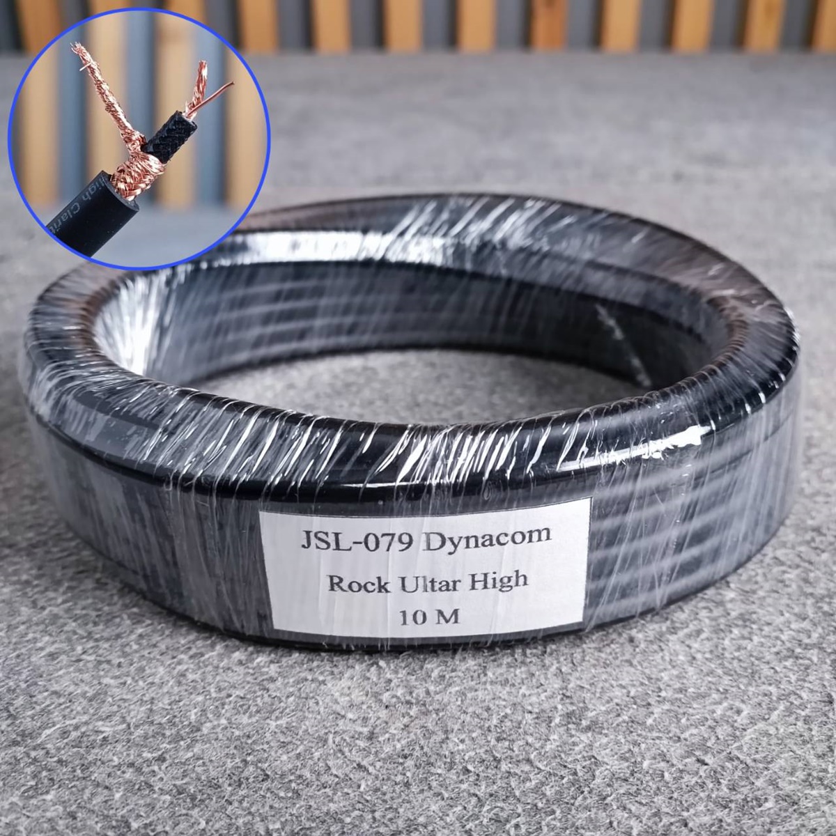 ขด10เมตร DYNACOM JSL-079 สายชีลด์กีต้าร์ ขด10เมตร สายสัญญาณกีต้าร์ JSL079 JSL 079 สายกีต้าร์ เอไอ-ไพศาล