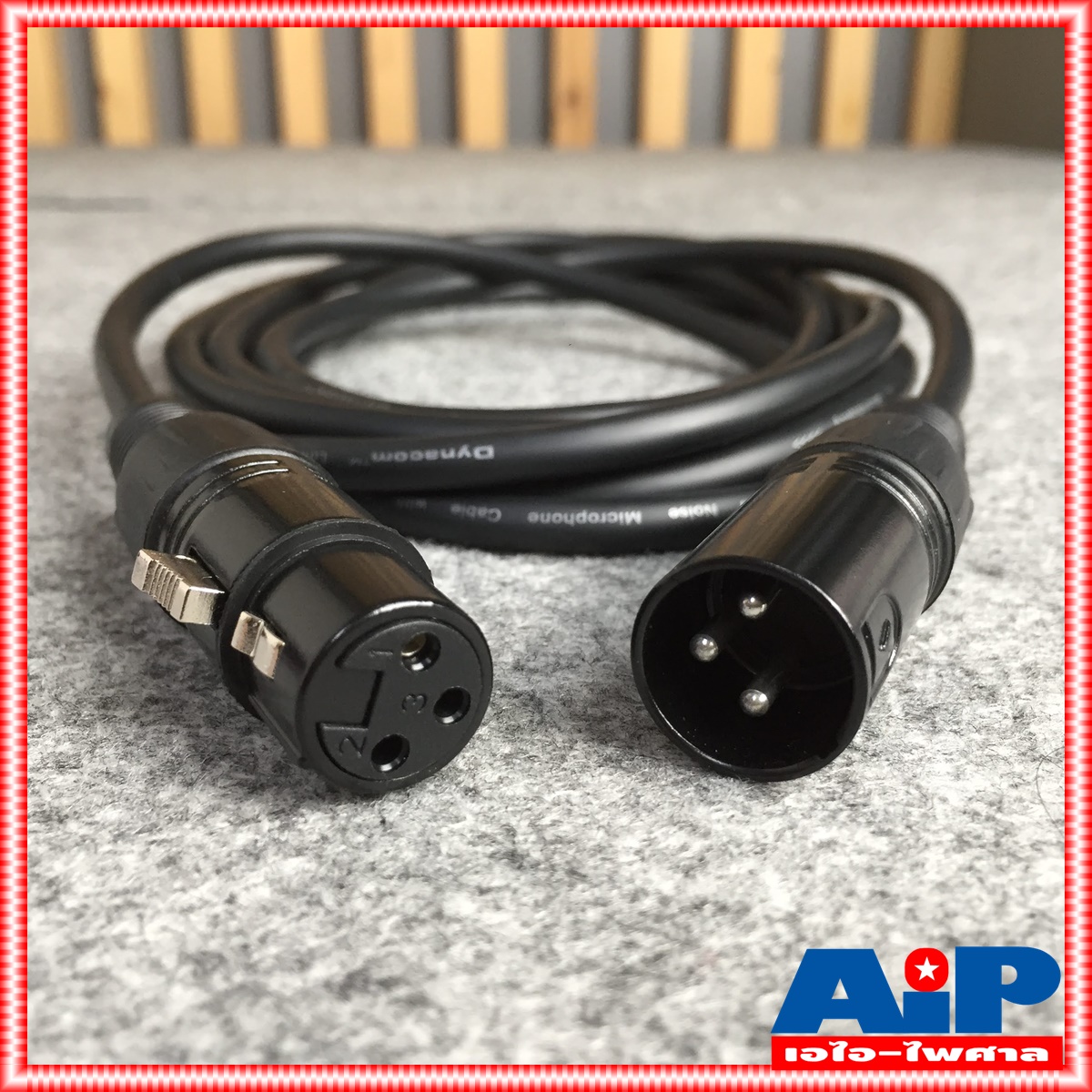 3เมตร สายไมค์ DYNACOM J021 XLR หัวท้าย ผู้ - เมีย ยาว สายสัญญาณ CANNON ผู้ ออก CANNON เมีย สายบาลานซ์ สายต่อไมค์ (ลูกค้าอาจได้รับหัวสีเงินหรือดำขึ้นกับล็อตผลิตครับ)