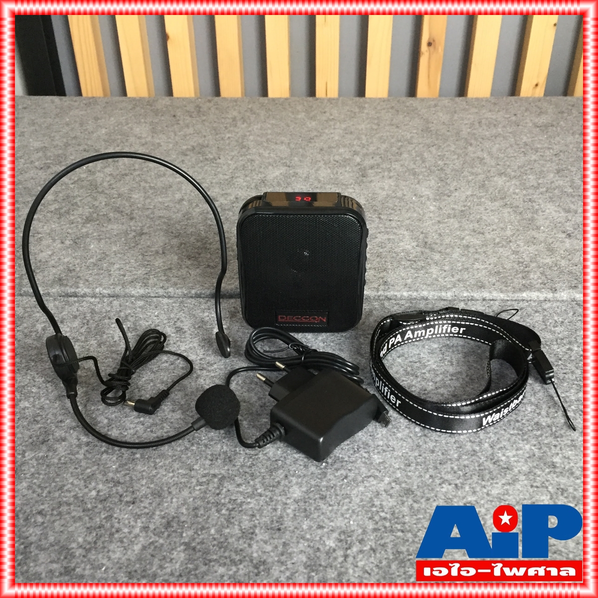 DECCON PWS178 เครื่องเสียงคาดเอว บลูทูธ ตู้ลำโพงอเนกประสงค์ Deccon PWS-178 USB Bluetooth FM MIC REC ตู้ลำโพงอัดเสียง ตู้คาดเอว ตู้เพลง ตู้ลำโพงพร้อมไมค์ ไมค์ครอบหู ลำโพง