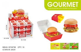 BQ800H-2 ของเล่นแฮมเบอร์เกอร์จำลอง อาหารของเล่น ปลีกชิ้นละ (แพ็คไม่ค่อยสวย) sale