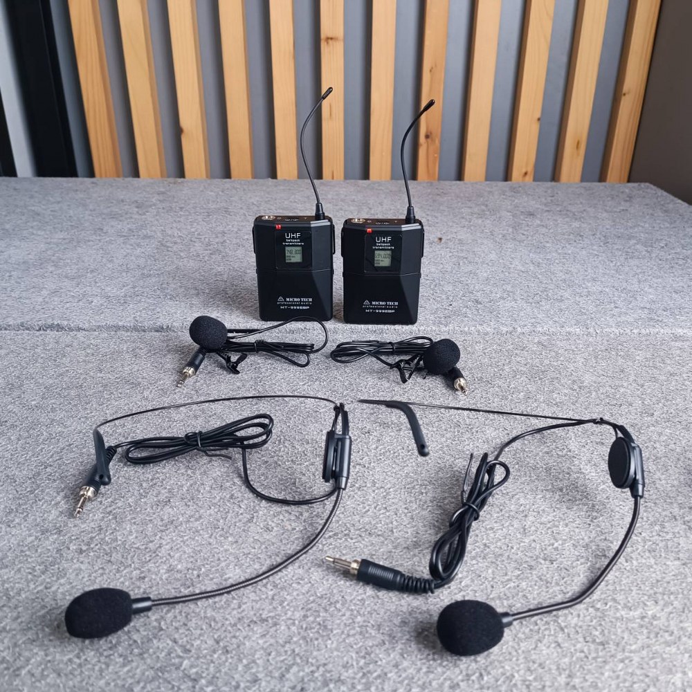 ไมค์หนีบคู่ MICROTECH MT-999E /BP ไมค์ลอย หนีบคู่ ปรับความถี่ได้ MT 999E /BP MT999E /BP เอไอ-ไพศาล