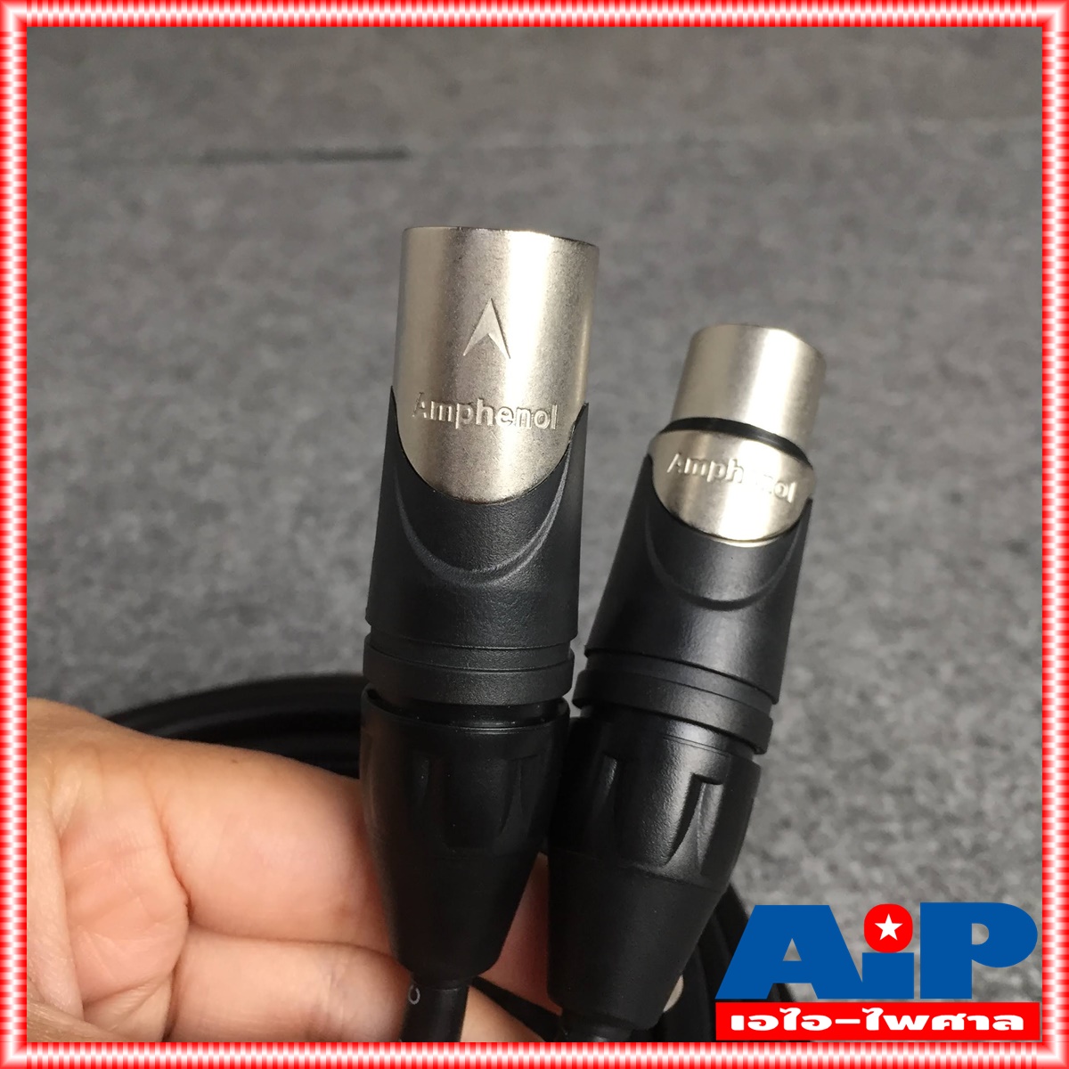 10เมตร AMPHENOL สาย XLRผู้-เมีย 10M CA03-04-C-010 สาย cannon ผู้ ออก cannon เมีย ความยาว 10เมตร สายสัญญาณ XLR ผู้ - XLR เมีย