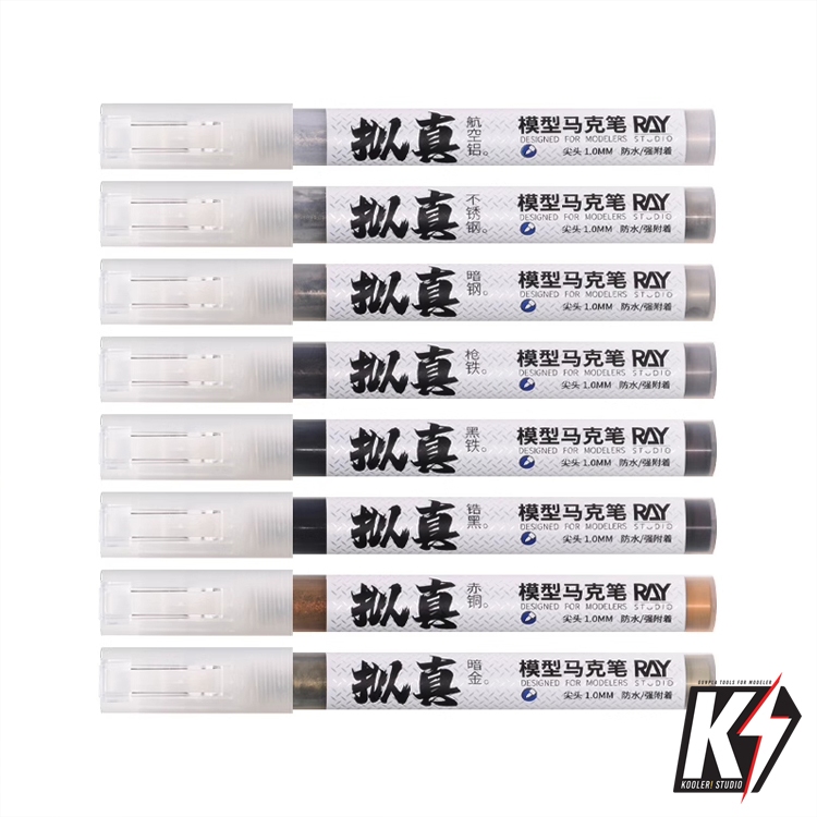 Ray Studio ปากกา Marker Metal กันดั้มมาร์คเกอร์ ปากกามาร์คเกอร์ ทาสีกันพลา กันดั้ม Gundam พลาสติกโมเดลต่างๆ