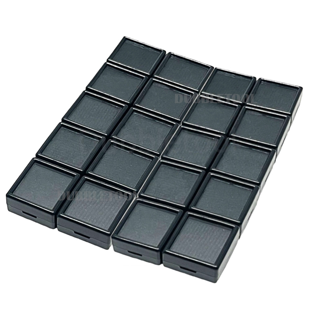 กล่องใส่พลอย กล่องพลอย ขนาด 3x3 Cm พื้นกำมะหยี่ ฐานเป็นฟองน้ำ ขาว/ดำ กล่องใส่เพชร กล่องใส่อัญมณี กล่องใส่จิวเวลรี่ กล่องใส่เครื่องประดับ