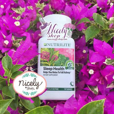 Nutrilite Sleep Health บรรจุ 90 tabletsมีส่วนช่วยฟื้นฟูเสริมในการนอนหลับง่ายยาวนานขึ้นส่งเสริมการผ่อนคลาย