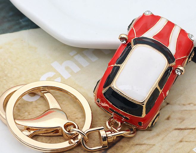 พวงกุญแจ บ้าน ของขวัญ ของชำร่วย พวงกุญแจรถยนต์ พวงกุญแจรูปรถมินิคูเปอร์ สุดหรู สวย เท่ มีสไตล์ คัน สีแดง 531865_1