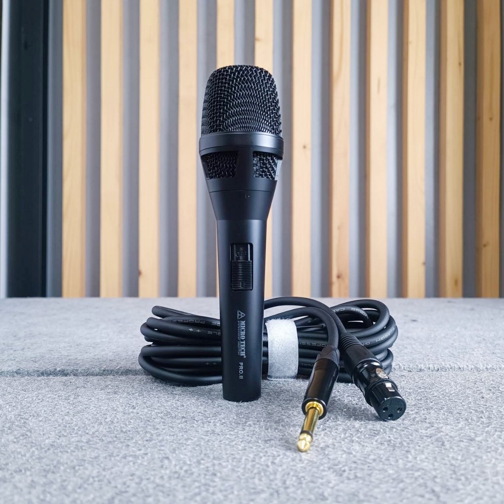 มี 4สี ให้เลือก สีดำ/สีขาว/สีฟ้า/สีส้ม MICROTECH PRO.II ไมค์สาย ไมค์โครโฟน พร้อมสาย5เมตร MICRO TECH PRO II ไมโครเทค ไมค์คาราโอเกะ ไมค์ ไมค์ร้องเพลง MICCROPHONE เอไอ-ไพศาล