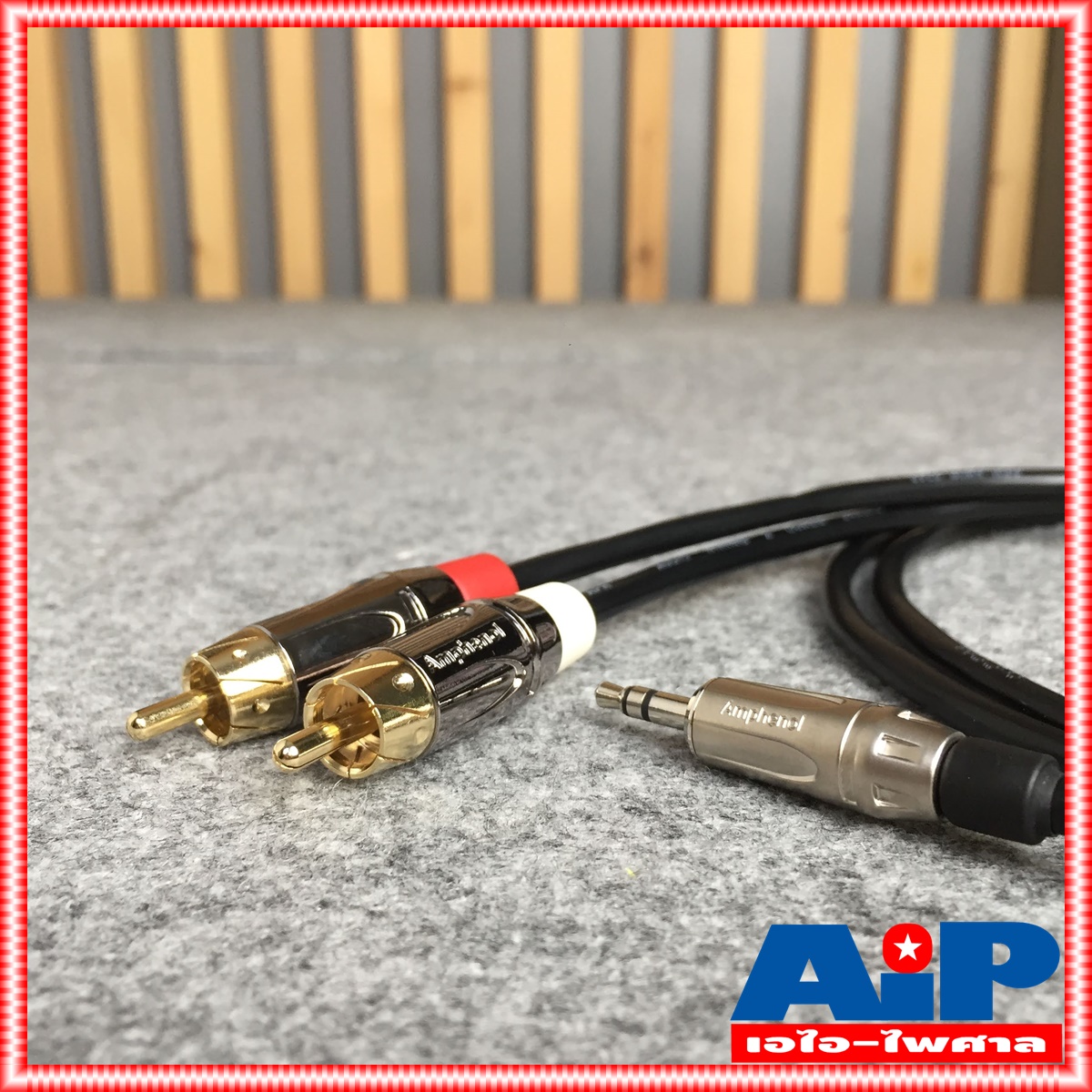 1.5เมตร AMPHENOL สายTR-ST-RCAx2 1.5M CA52-4549-WB-1.5 สายสัญญาณTR-STออกRCAx2 ยาว1.5เมตร สายแอมฟีนอล CA52-4549-WB-1.5 เอไอ-ไพศาล