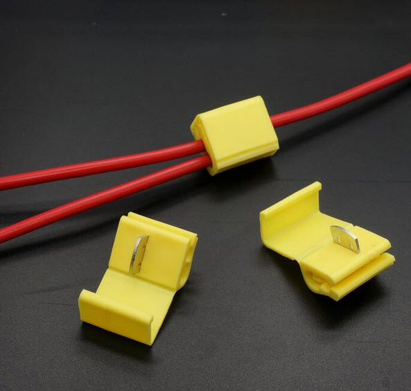 JY-813 (YELLOW) Wire terminals quick wiring connector cable clamp (12-10 AWG)