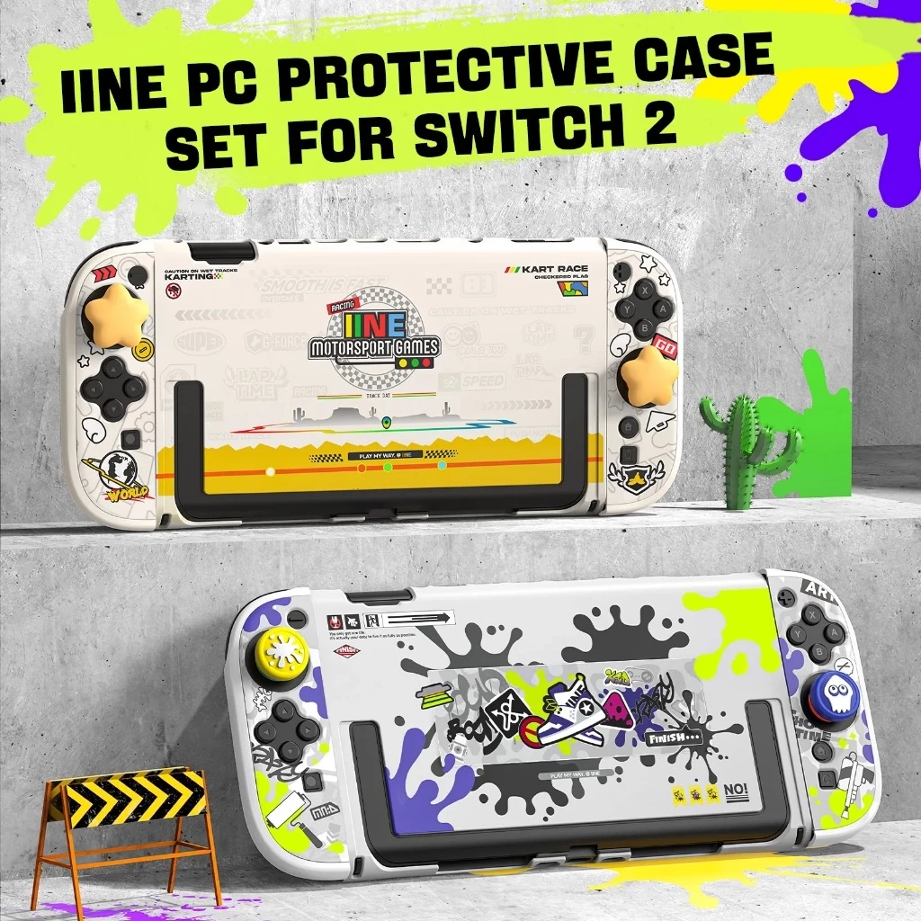 IINE: Nintendo Switch 2 Protective Case - Motorsport/Splatoon