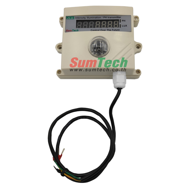 Light sensor with display 0-200000Lux, output RS485