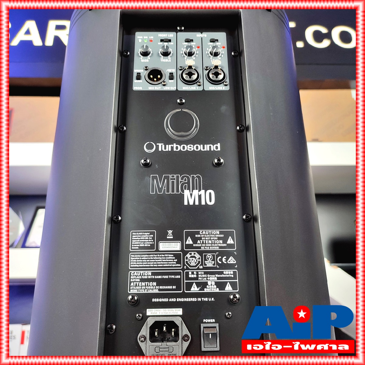 TURBOSOUND M-10 ตู้ลำโพง10นิ้ว Active speaker TURBO SOUND M10 M 10 ตู้ลำโพง 10 นิ้ว 2 ทาง 600 วัตต์ มีแอมป์ในตัว คลาส D เอไอ-ไพศาล +++