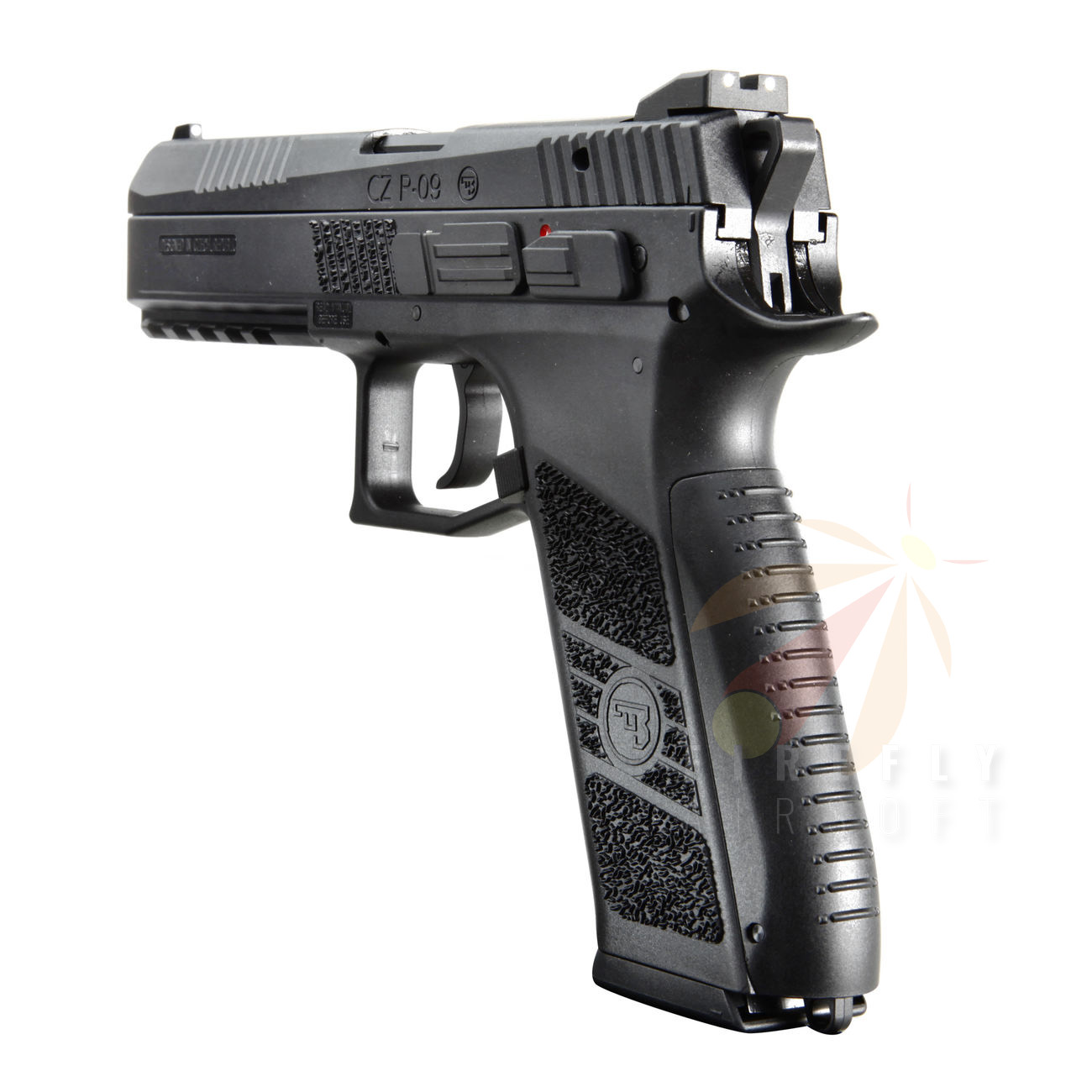 KJ WORKS CZ P-09 DUTY GBB AIRSOFT PISTOL-BK