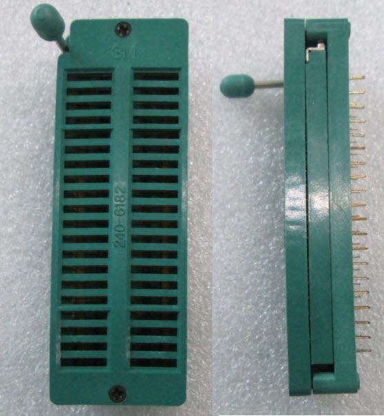 ZIF 40 ZIF40 Pins Universal ZIF DIP Tester IC (2.54mm)- ขาทอง (GOLD PIN )