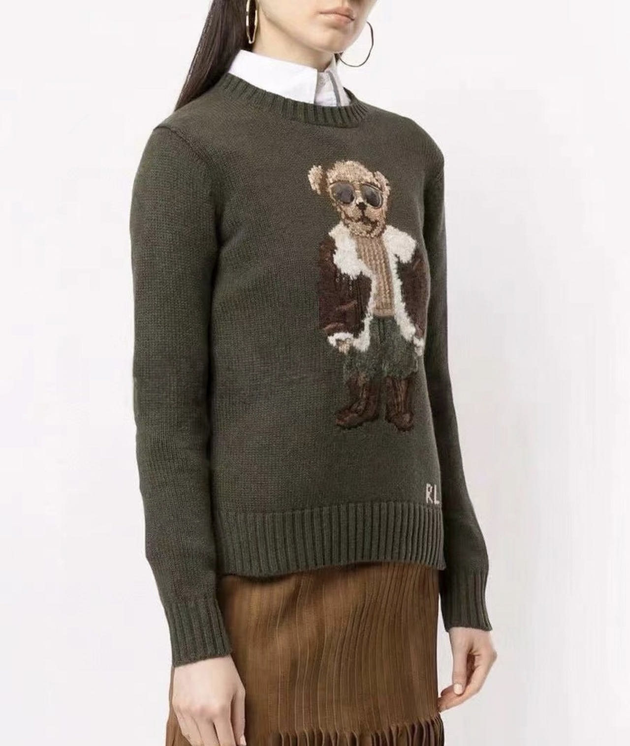 **do** เสื้อ Ralph Lauren polo bear ผ้าผสมแคชเมียร์ หมีสวยมีทอลายนูน มี 2 สีให้เลือก สินค้าใหม่ ของแท้