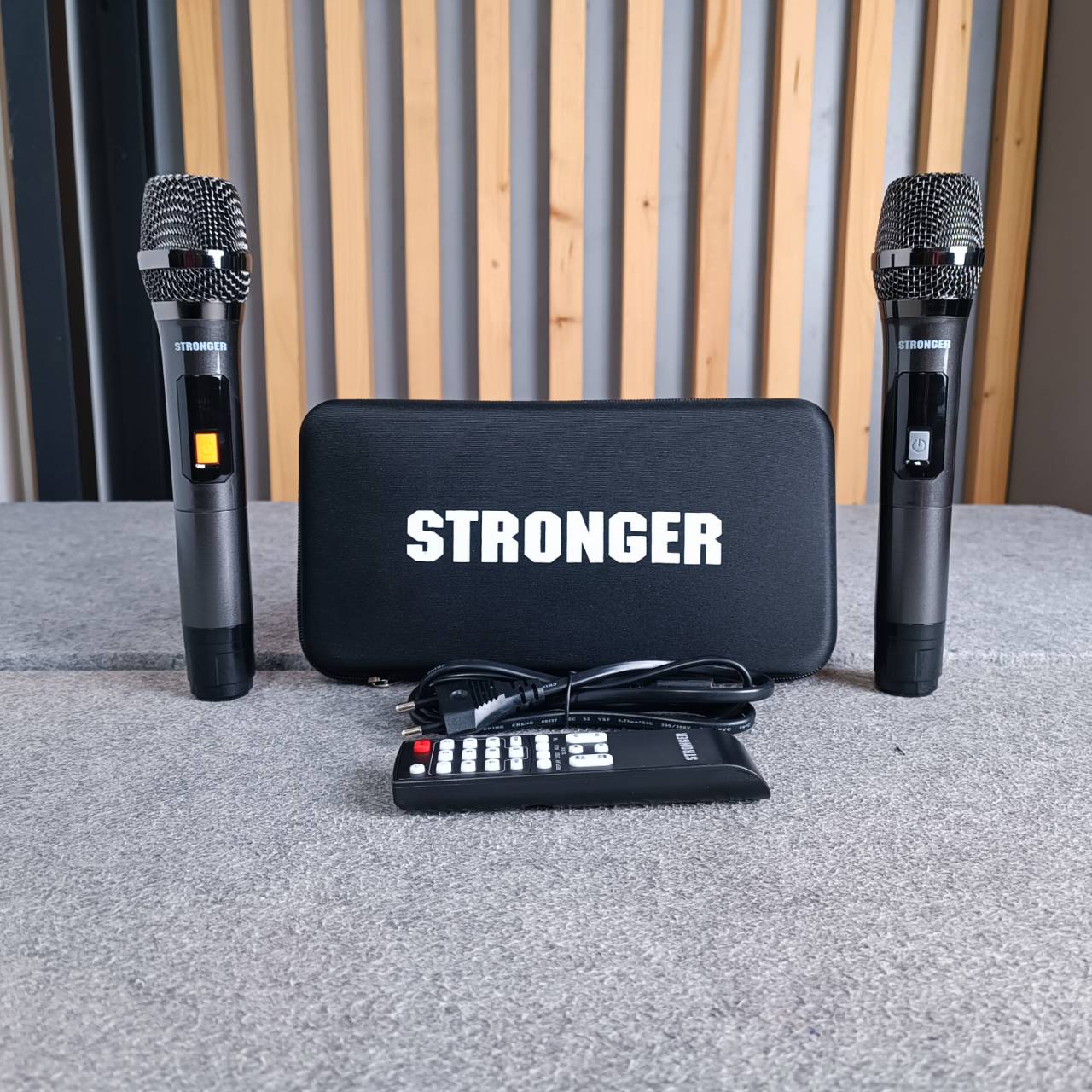 STRONGER HS-158EM ตู้ลำโพงไม้ 15นิ้ว มีแบต ไมค์ลอย ลำโพงบลูธูท ลำโพงพกพา ลำโพงล้อลาก ลำโพงกลางแจ้ง HS 158EM HS158EM เอไอ-ไพศาล