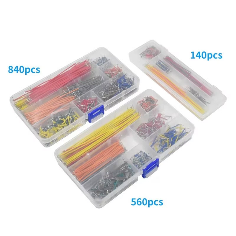 140/560/840 pcs U Shape Solderless Breadboard Jumper Cable Kit for IC Prototyping Circuits